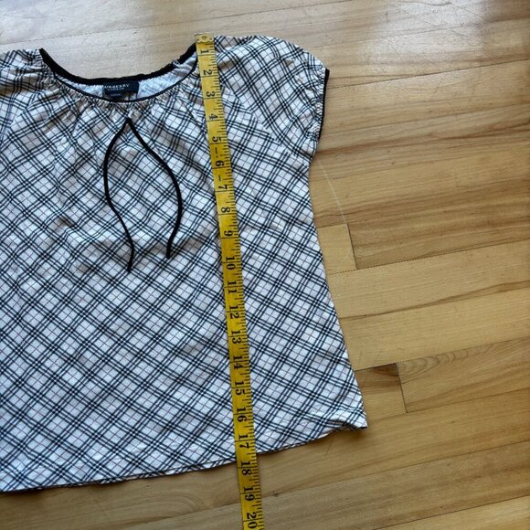 Burberry Girls' Plaid Puff Sleeve Blouse Size 140A - Picture 3 of 9